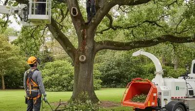 Miami, FL arborist treating diseased tree to restore health and prevent decay